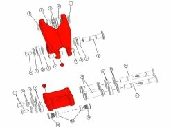 BMC Kit De Liaison Fourstroke 01 Carbon/black Anodized 301733