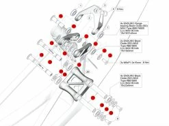 BMC Kit De Visserie Et Roulements Pour Fourstroke / FS01 2023 - 30004037