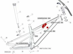 BMC Support D'amortisseur Top Tube Fourstroke 01 MY2023 - 30004134
