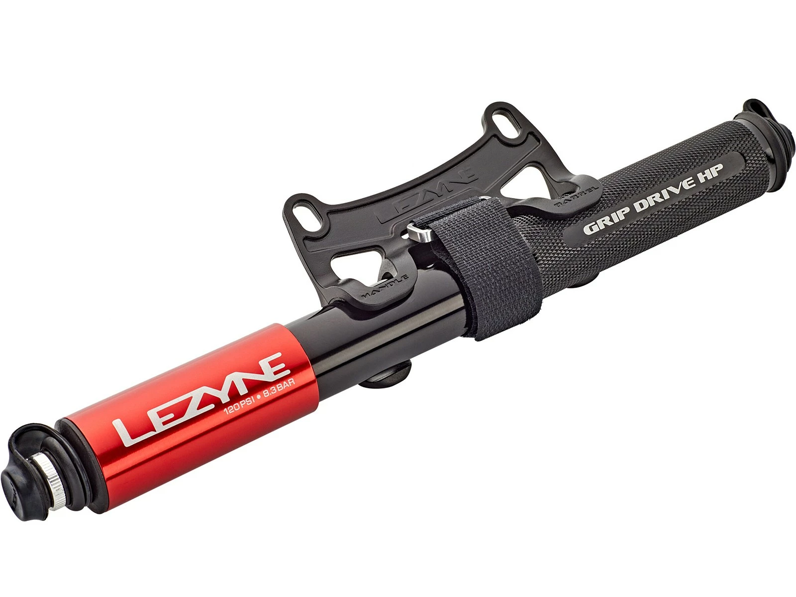 LEZYNE Grip Drive HP Pompe à Main + Support Cadre Vélo 3 LEZYNE Grip Drive HP Pompe à Main + Support Cadre Vélo