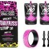 MUC-OFF Kit De Conversion Tubeless Pour 2 Roues (sachets De Préventif + Fonds De Jante + Valves 44mm) -Promos Vtt Complets Boutique muc off kit de conversion tubeless pour 2 roues sachets de preventif fonds de jante valves 44mm